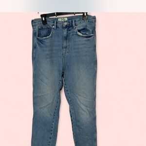 Free People High Rise Blue Jeans